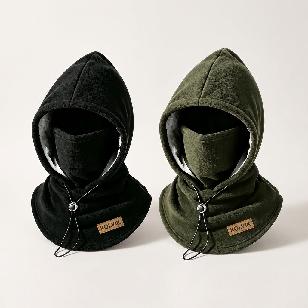 Kolvik Sherpa Hood pack, Black + Olive