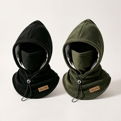 Kolvik Sherpa Hood pack, Black + Olive